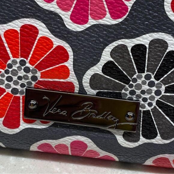 Vera Bradley Red and Pink Floral Wristlet Wallet - Picture 7 of 11